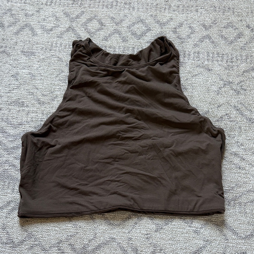 SKIMS Dark Brown Tank Top